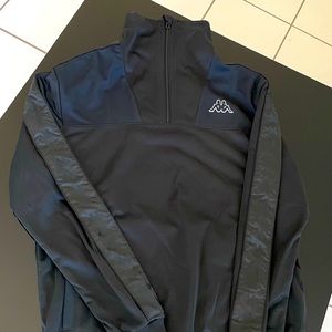 Kappa 1/4 zip hologram black